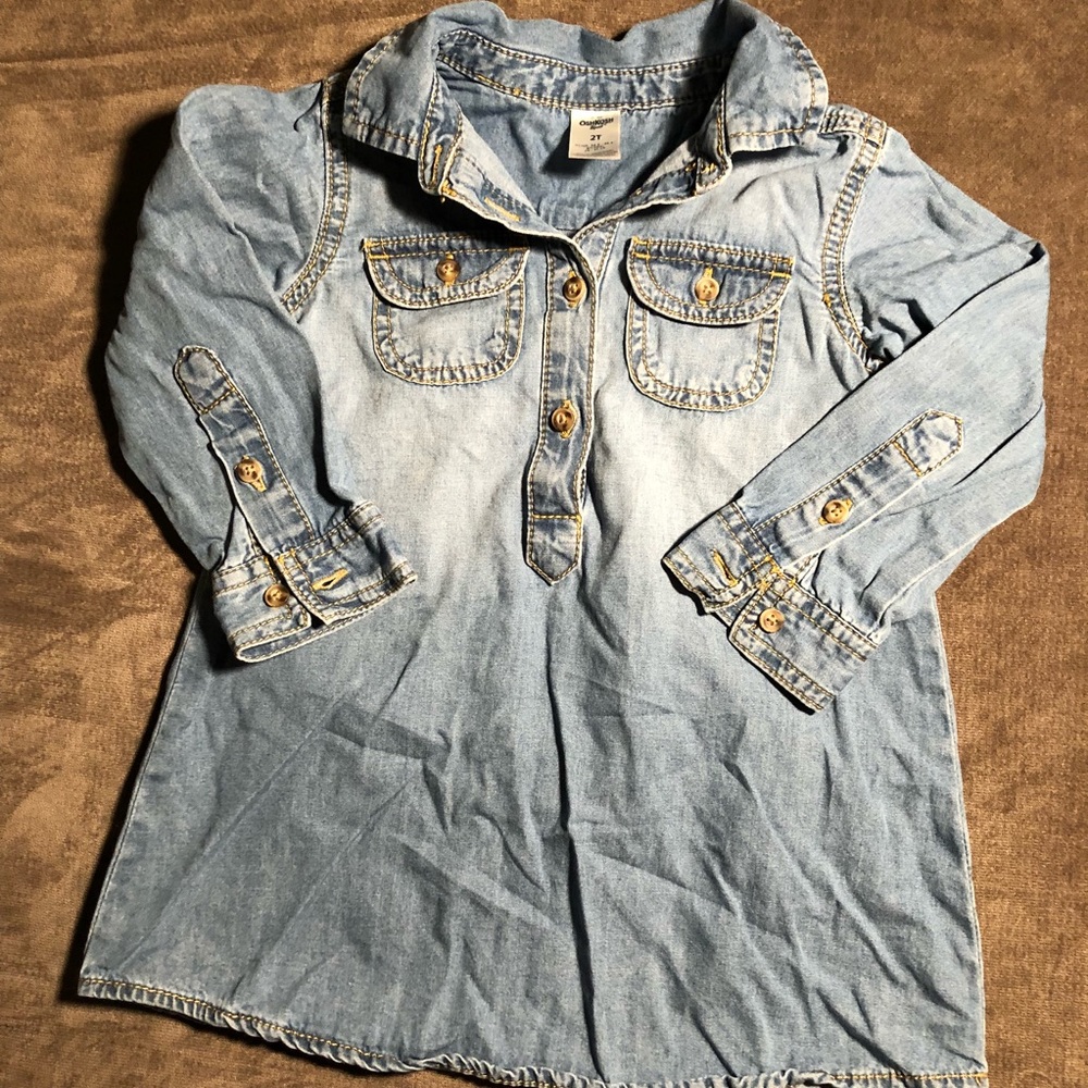 Oshkosh 2t chambray shirt dress